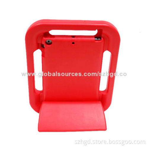 Plastic Case for iPad Mini 2 with Four Kid-friendly Handles, Red Color